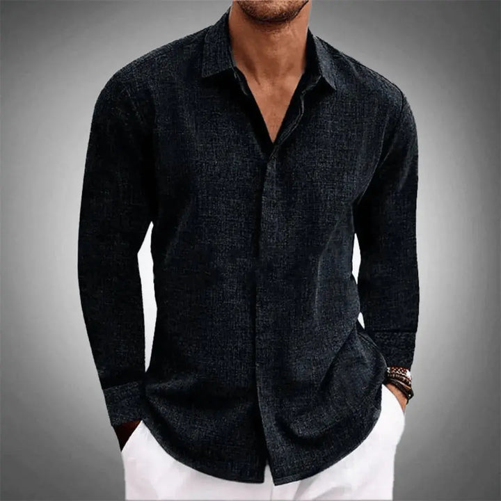 Chemise legere longue - Noir