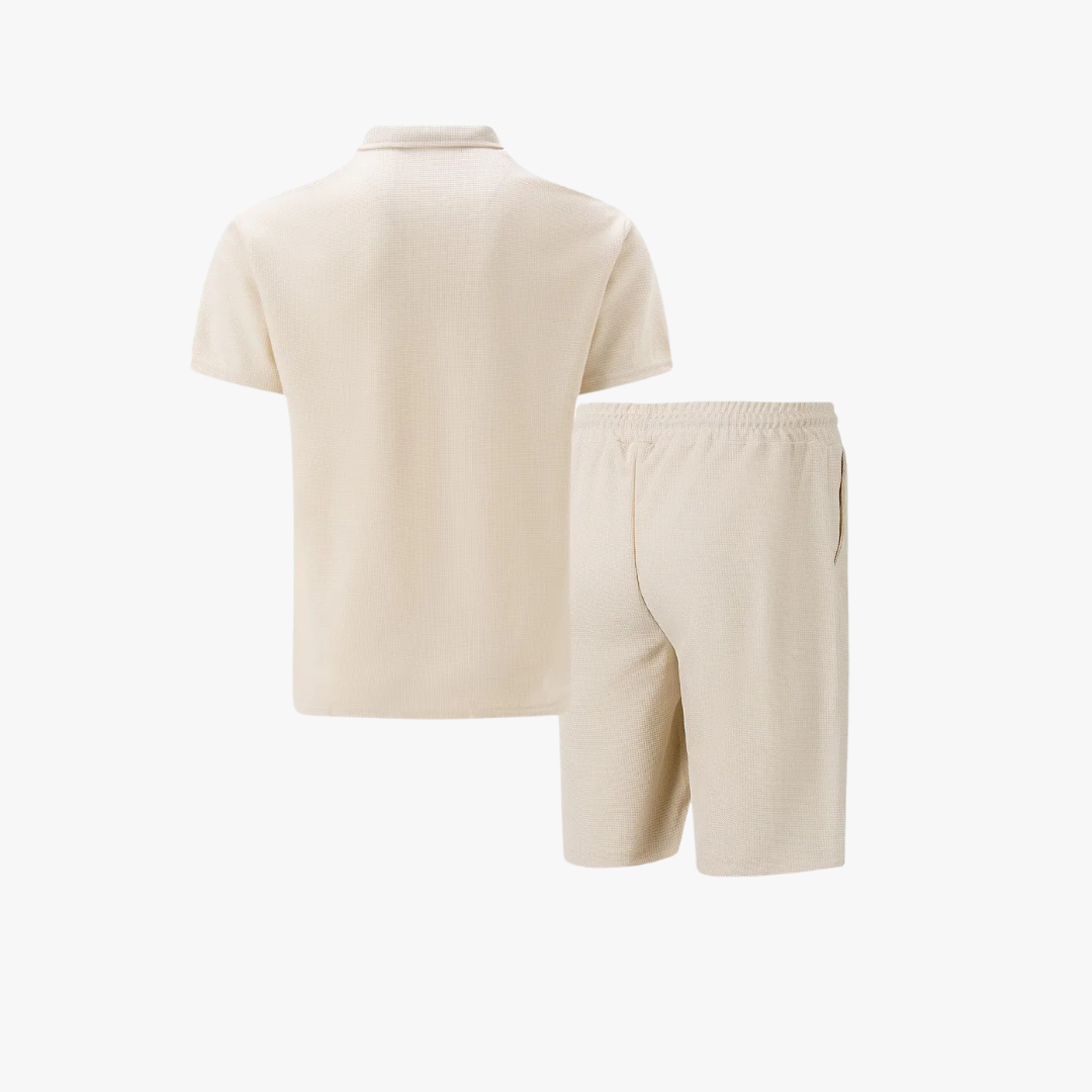 Ensemble polo zippe