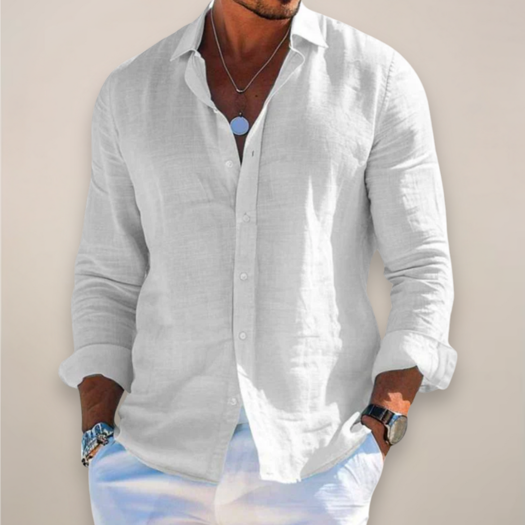 Chemise boutonnee - Blanc