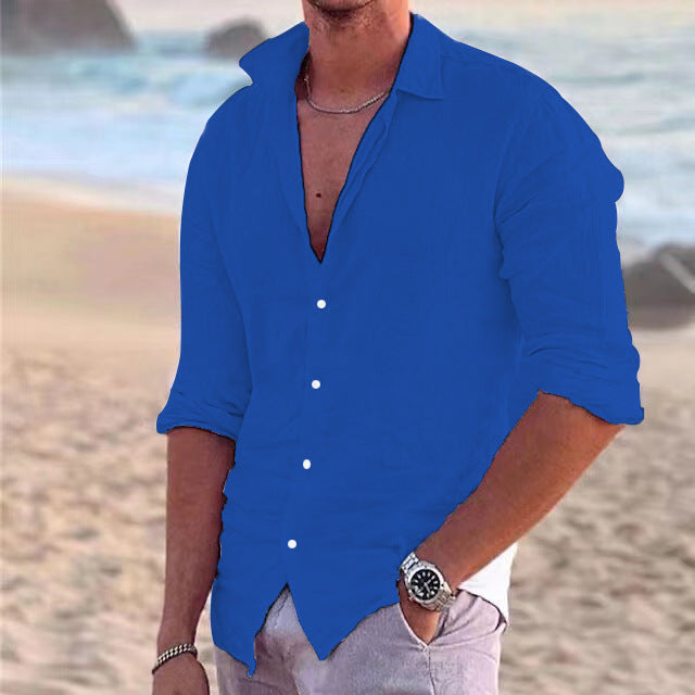Chemise legere - Bleu royal