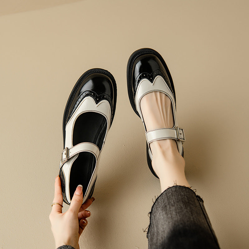 Aurenza - Chaussures Mary Jane femme bicolores 2