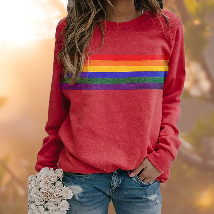 Manon – Sweatshirt femme à rayures