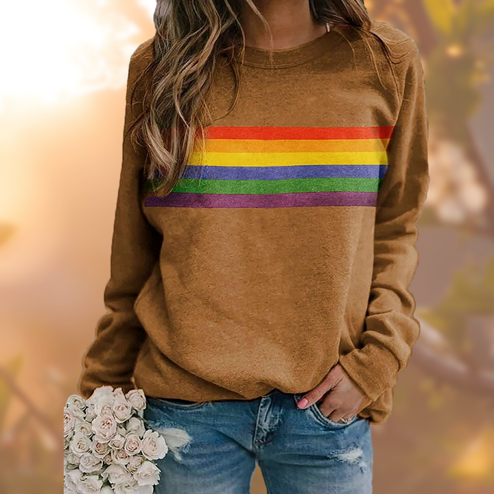 Manon – Sweatshirt femme à rayures