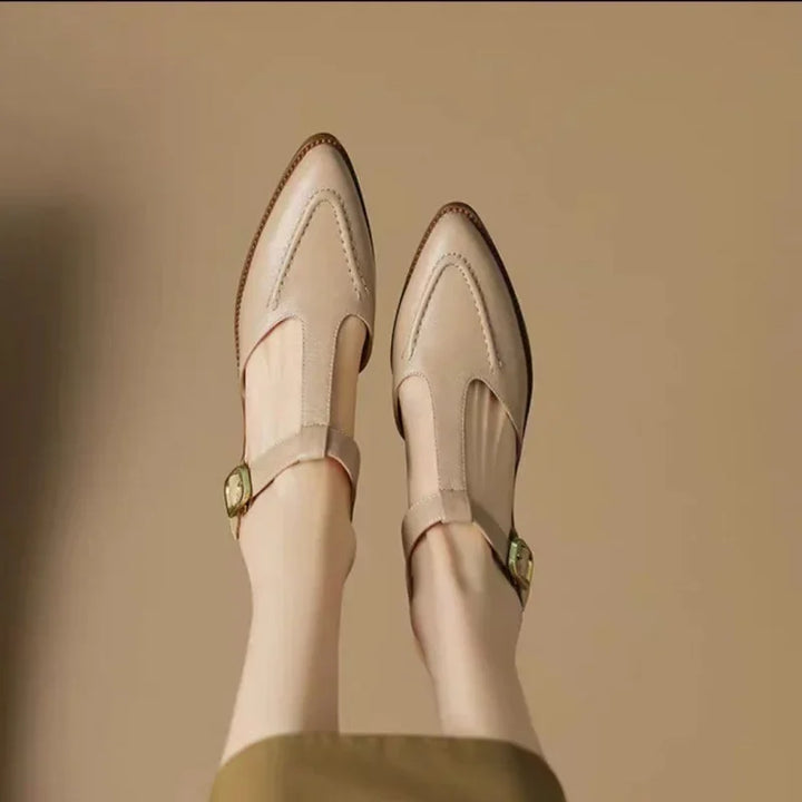 Aurenza - Chaussures femme à boucle et talon bas 4