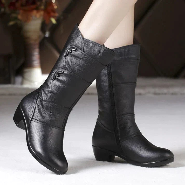 Vespera | Bottes d'hiver noires pour femme