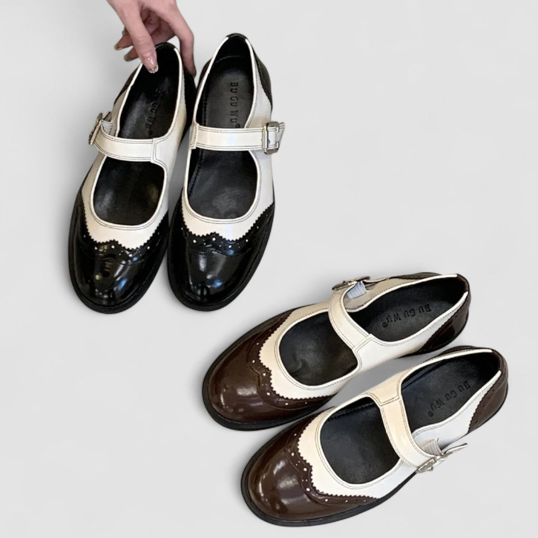 Aurenza - Chaussures Mary Jane femme bicolores 7