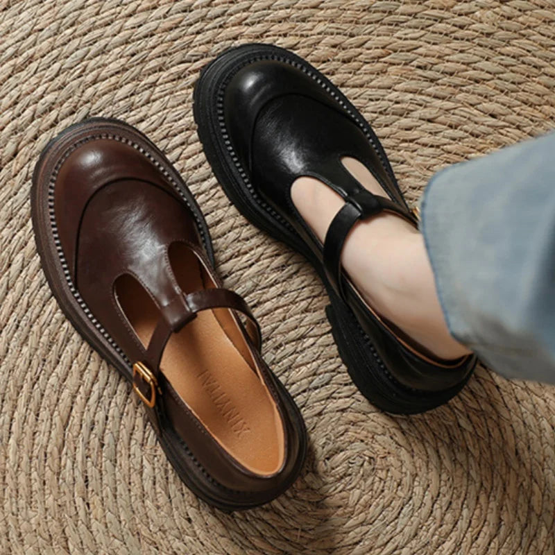 Blythe - Chaussures Mary Jane T-Bar femme à bout rond 6