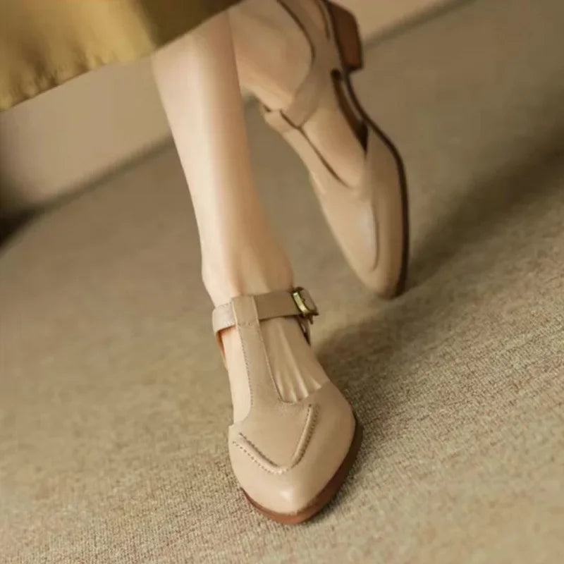 Aurenza - Chaussures femme à boucle et talon bas 3