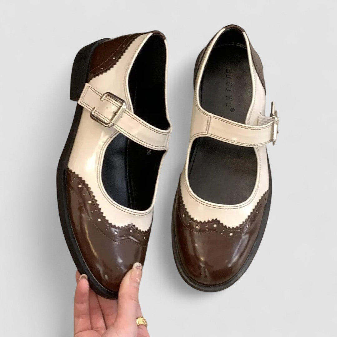 Aurenza - Chaussures Mary Jane femme bicolores 4