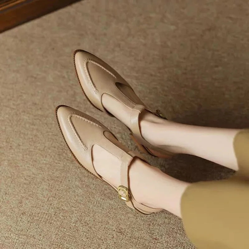 Aurenza - Chaussures femme à boucle et talon bas 5