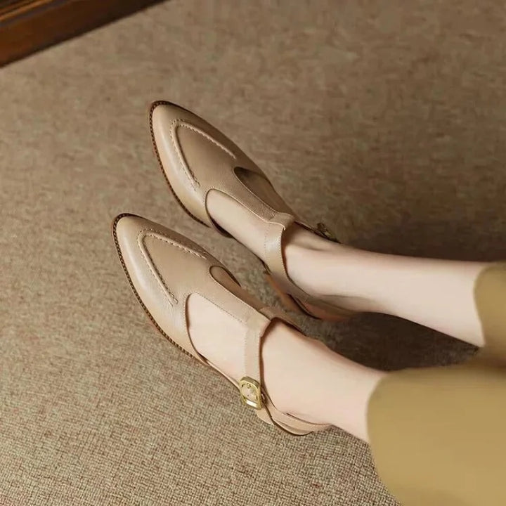 Aurenza - Chaussures femme à boucle et talon bas 5