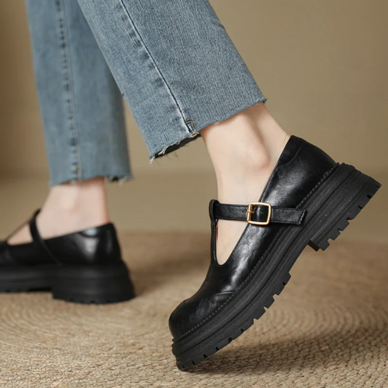 Blythe - Chaussures Mary Jane T-Bar femme à bout rond 4