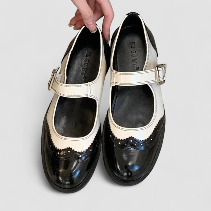 Aurenza - Chaussures Mary Jane femme bicolores 5