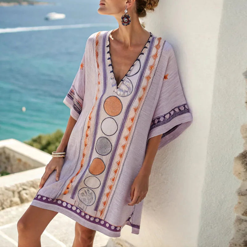 Vera - Robe de Plage Élégante et Confortable pour un Style de Plage Sans Effort