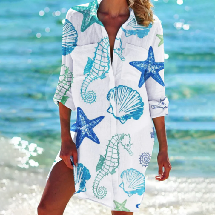 Félicité | Robe chemise tie-dye pour femme