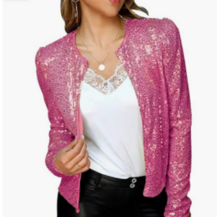 Jolanda | Veste de soirée avec fermeture éclair pour femme