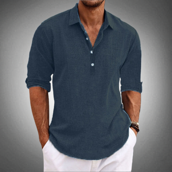 Polo d ete leger - Bleu marine