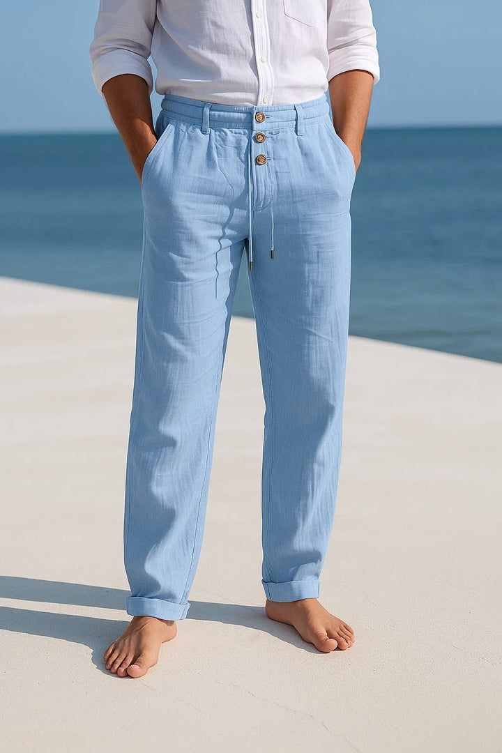 Pantalon d ete - Bleu clair