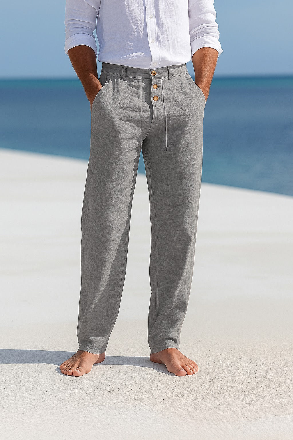Pantalon d ete - Gris