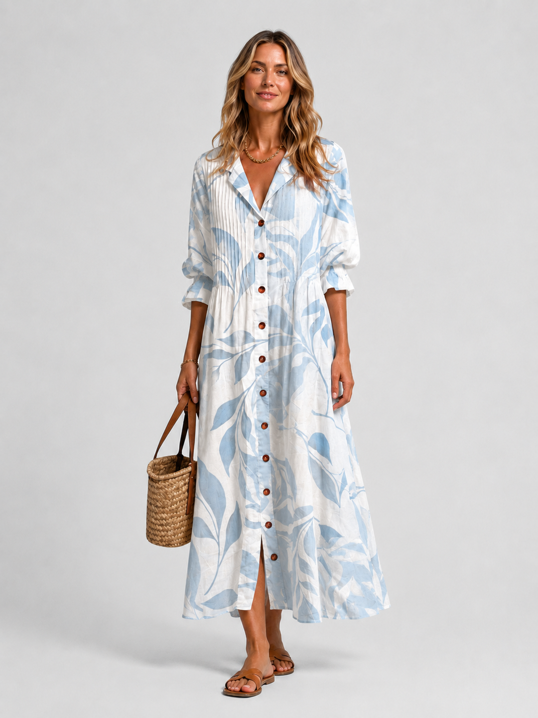 Robe Chemise Imprimée pour Femmes - Coupe Flatteuse Décontractée