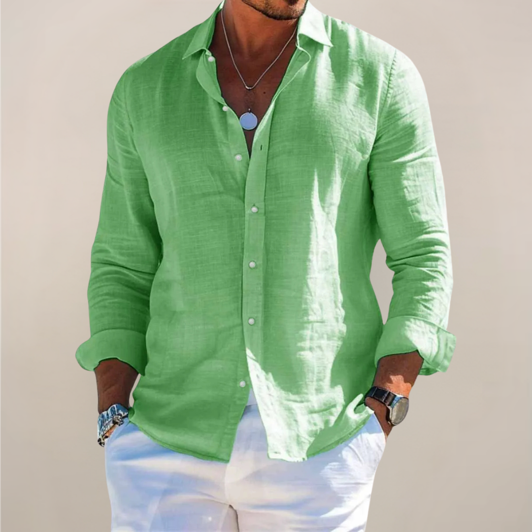 Chemise boutonnee - Vert clair