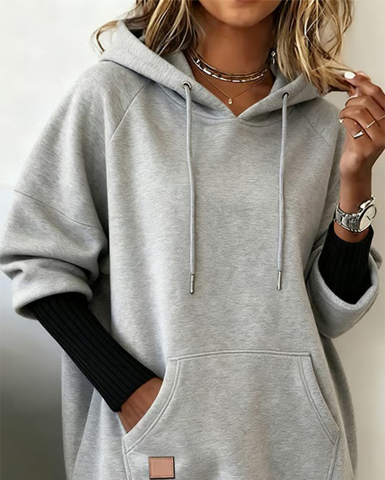 Sweat À Capuche Ample Et Décontracté
