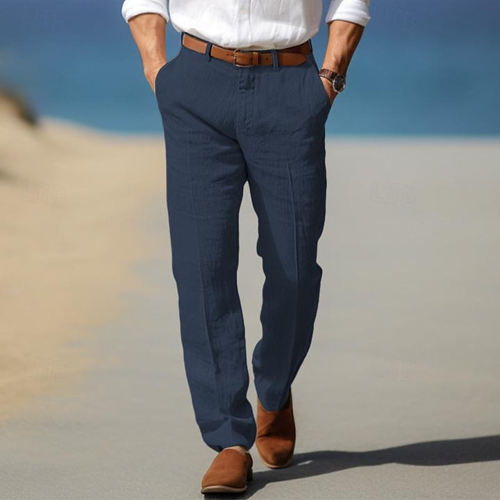 Pantalon a passants - Bleu marine