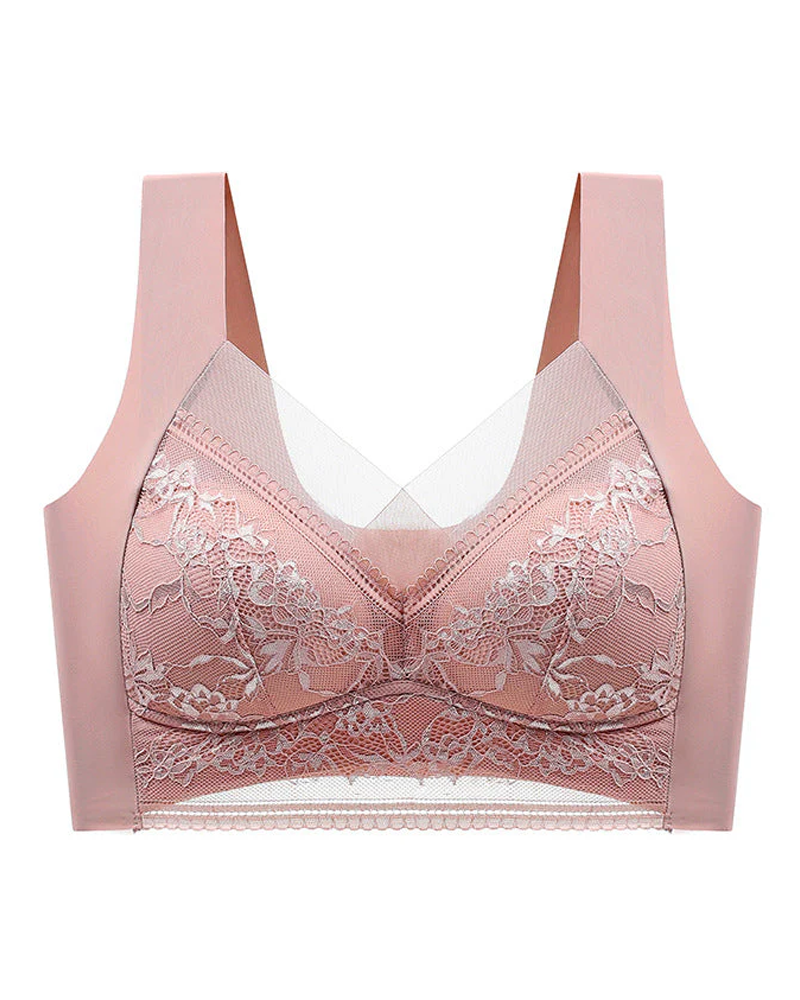 👙 Super Confortable Et Doux Soutien-Gorge Dentelle Pour Femmes Sans Armature