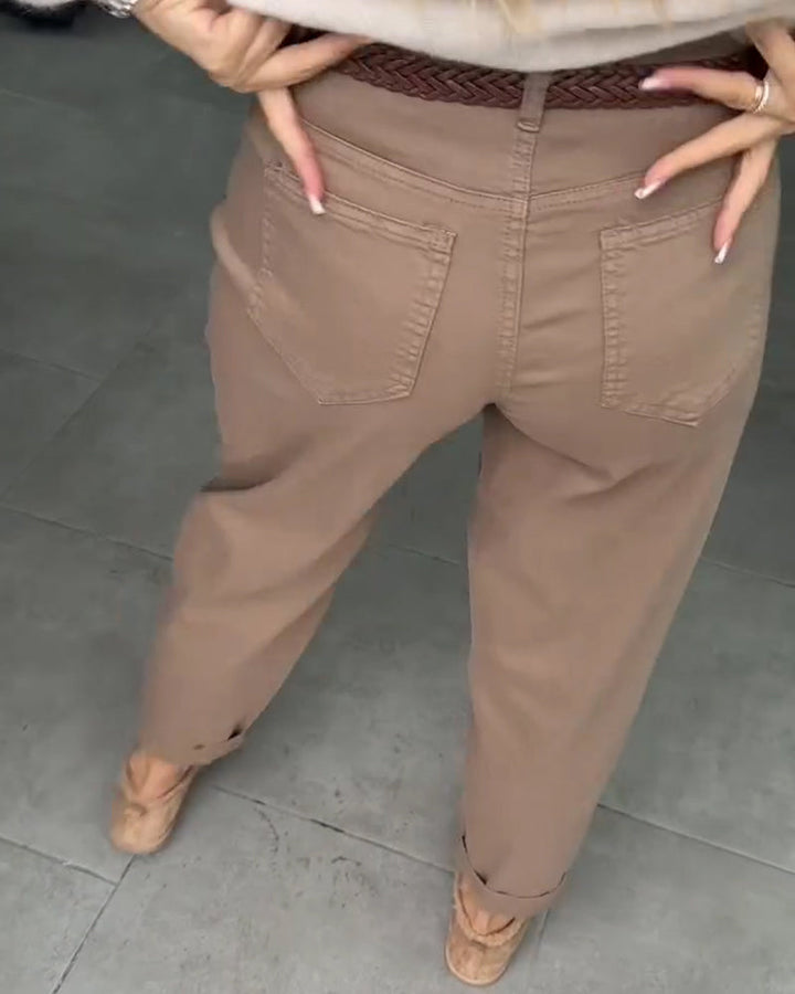 Pantalon Mode Cargo Décontracté