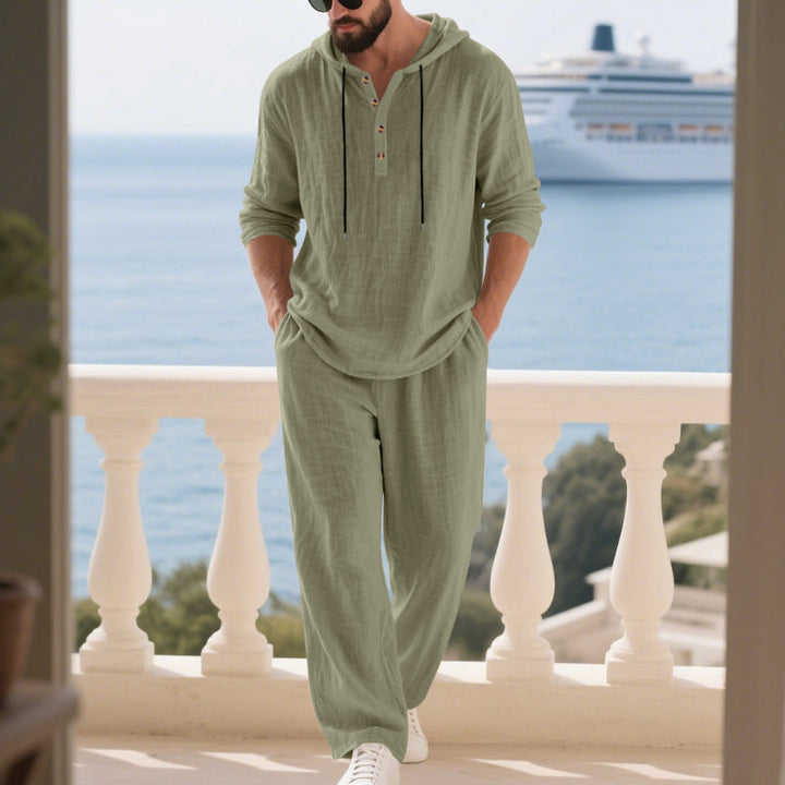 Ensemble Deux-Pièces Mode Homme Décontracté Long