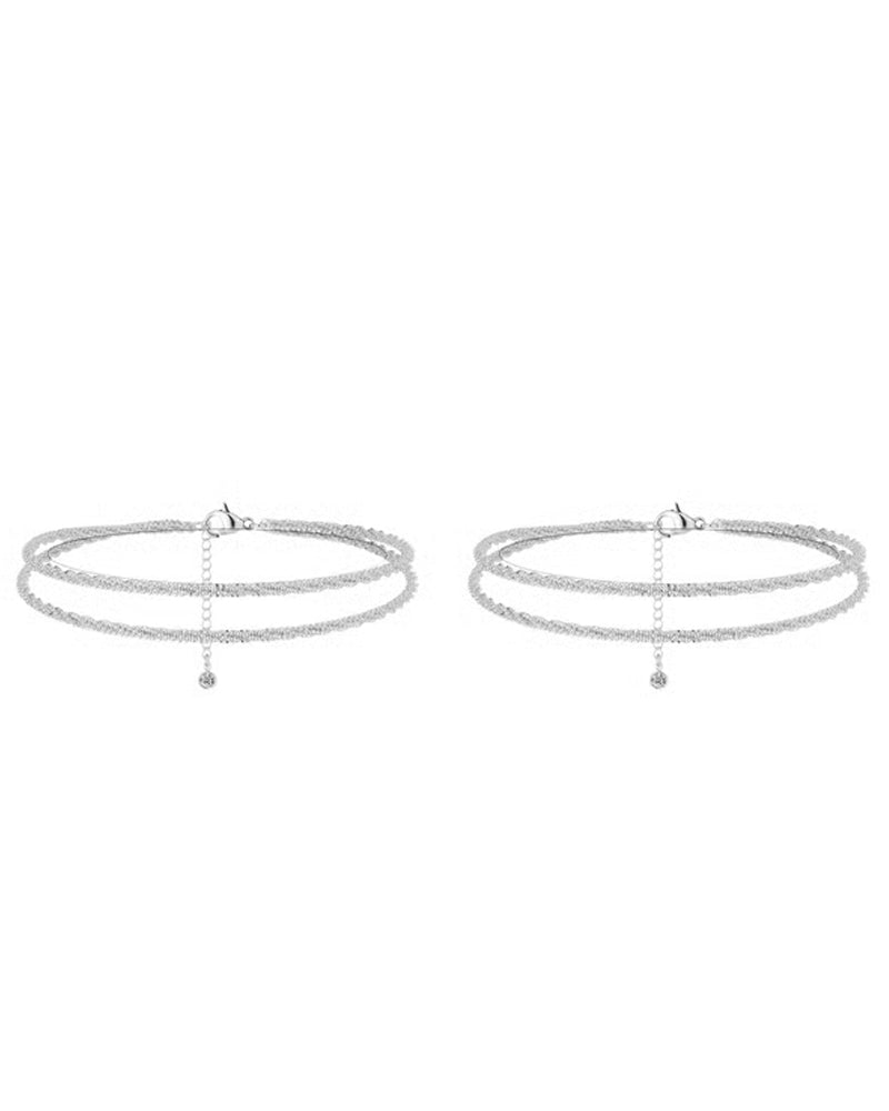 🏖️ Bracelets De Cheville Femme Kc Or & Argent Sterling