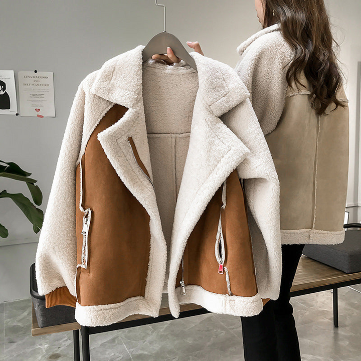 Valeria | Manteau en peluche oversize et élégant pour femme