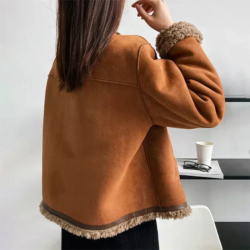 Skarlett | Veste d'hiver mi-longue à double boutonnage pour femmes