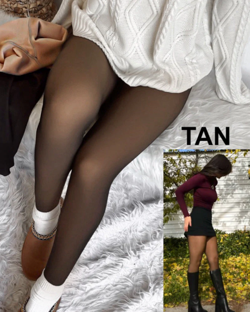Leggings Magiques Doublés En Polaire Collants En Polaire Confortables