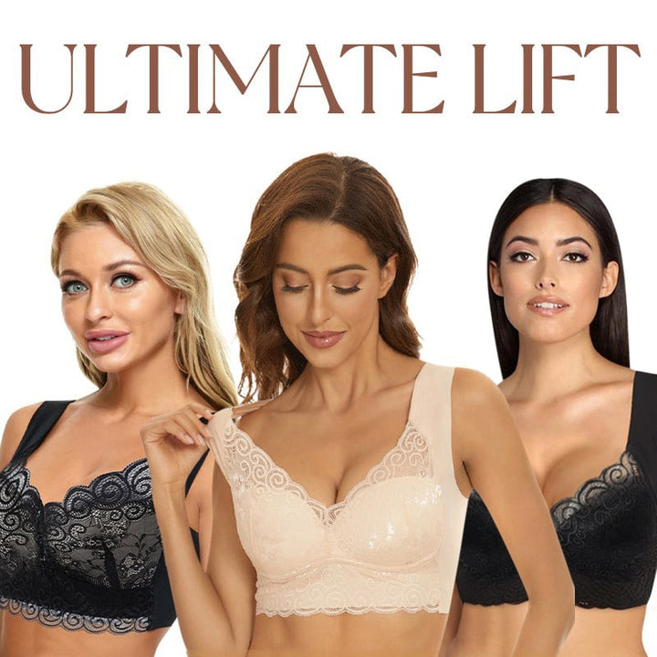Soutien-Gorge Push Up Sans Couture Sans Armatures En Dentelle