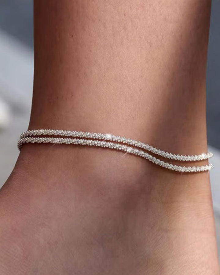 🏖️ Bracelets De Cheville Femme Kc Or & Argent Sterling