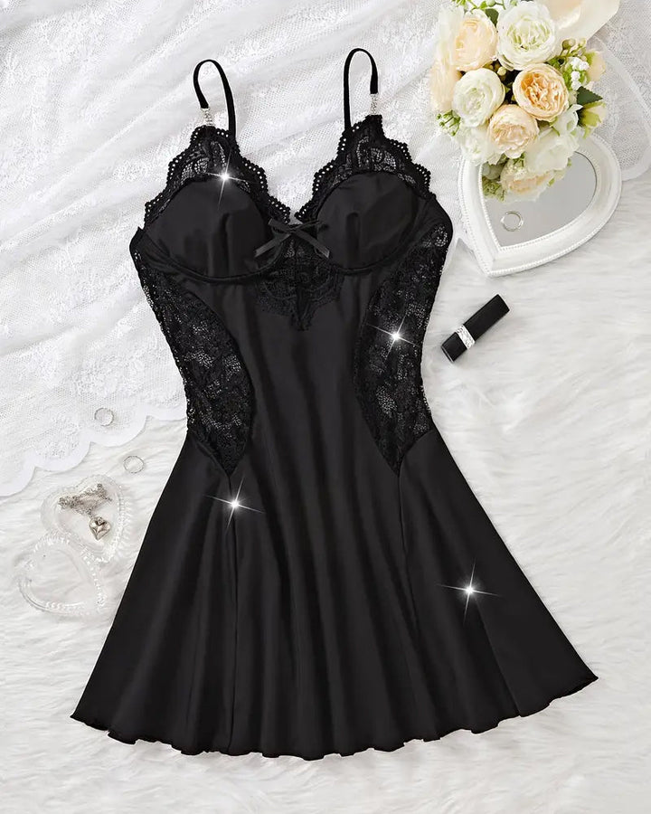 Chemise De Nuit Sexy Jarretelle