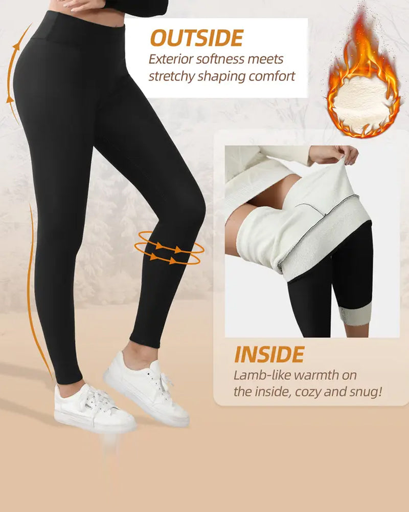 Leggings Chaud Haute Taille Confort Doublé