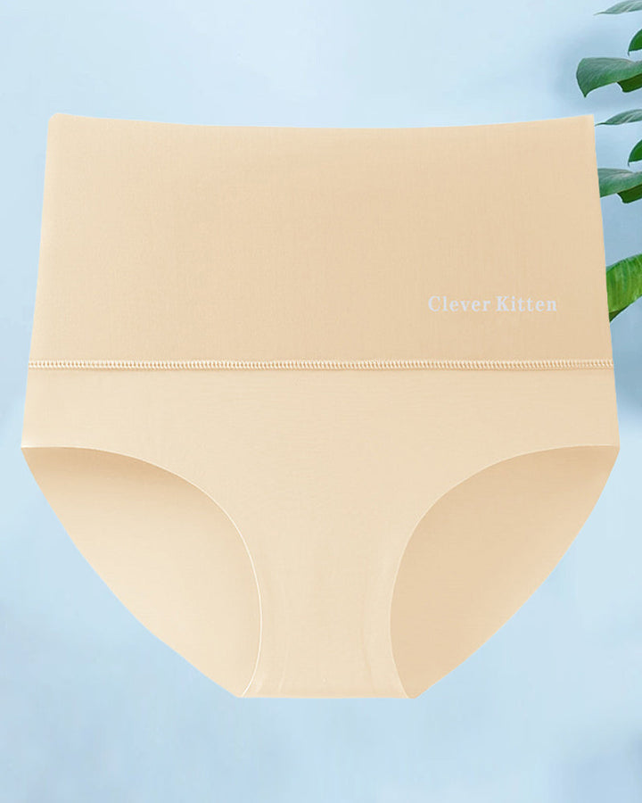 Culotte courte simple sans couture taille haute