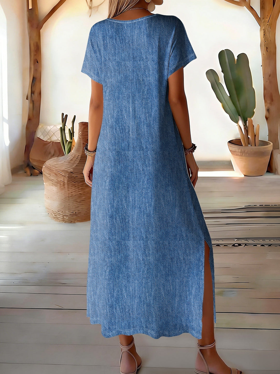 Léontine | Robe en denim rétro