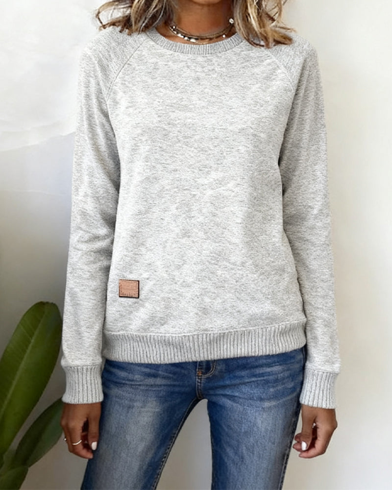 Sweat Décontracté Tendance À Col Rond