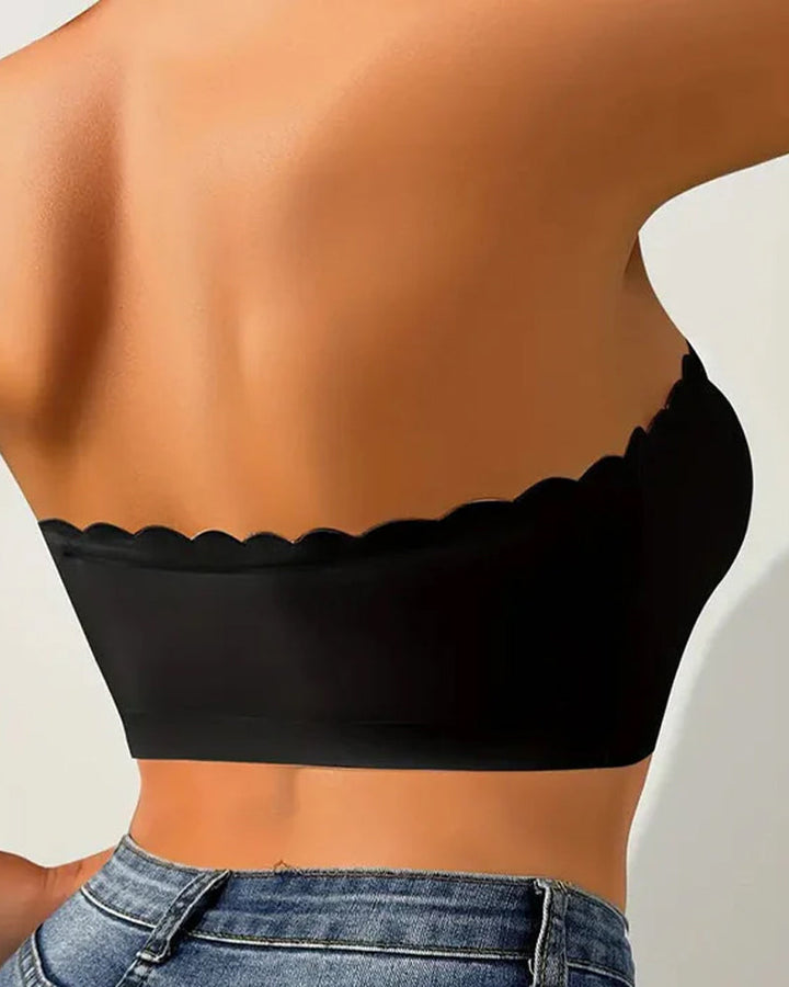 Soutien-Gorge Sans Couture Devant Attache Bandeau Sans Bretelles