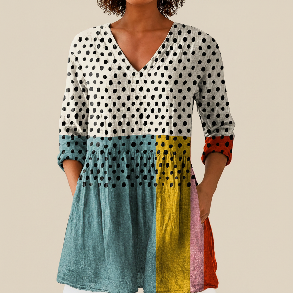 Nola - Blouse longue imprimée