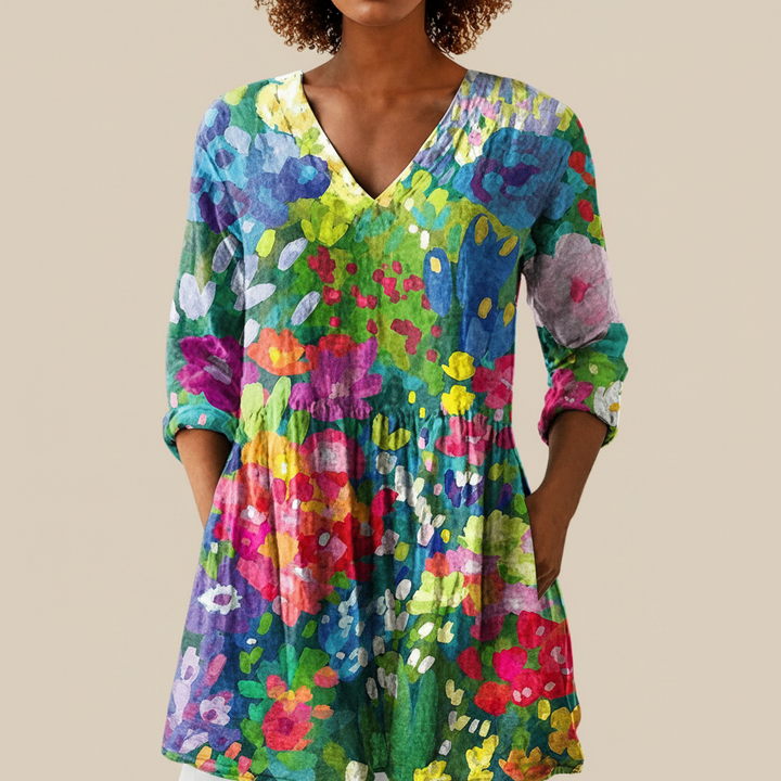 Eden - Blouse longue imprimée