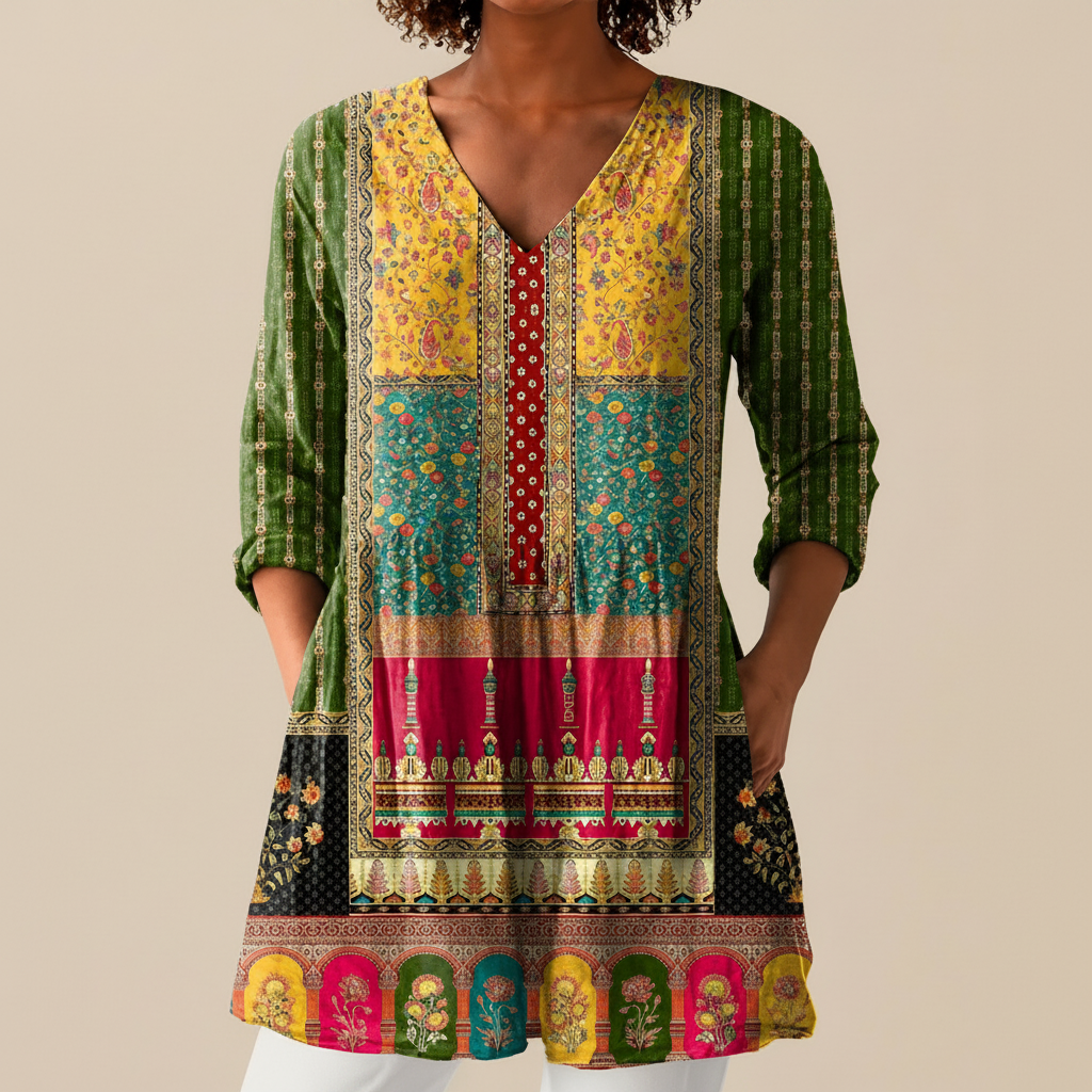 Nyla - Blouse longue imprimée