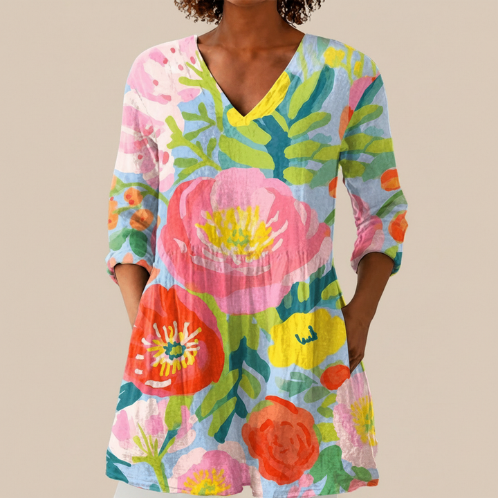 Ayra - Blouse longue imprimée