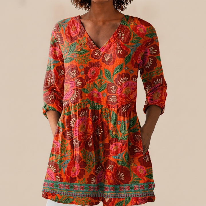 Kaia - Blouse longue imprimée