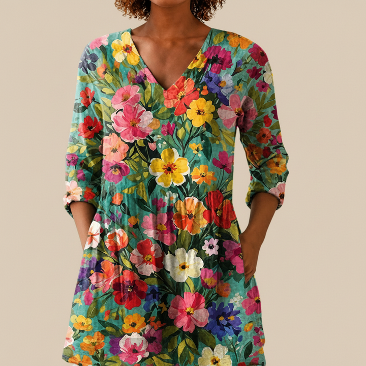 Keira - Blouse longue imprimée