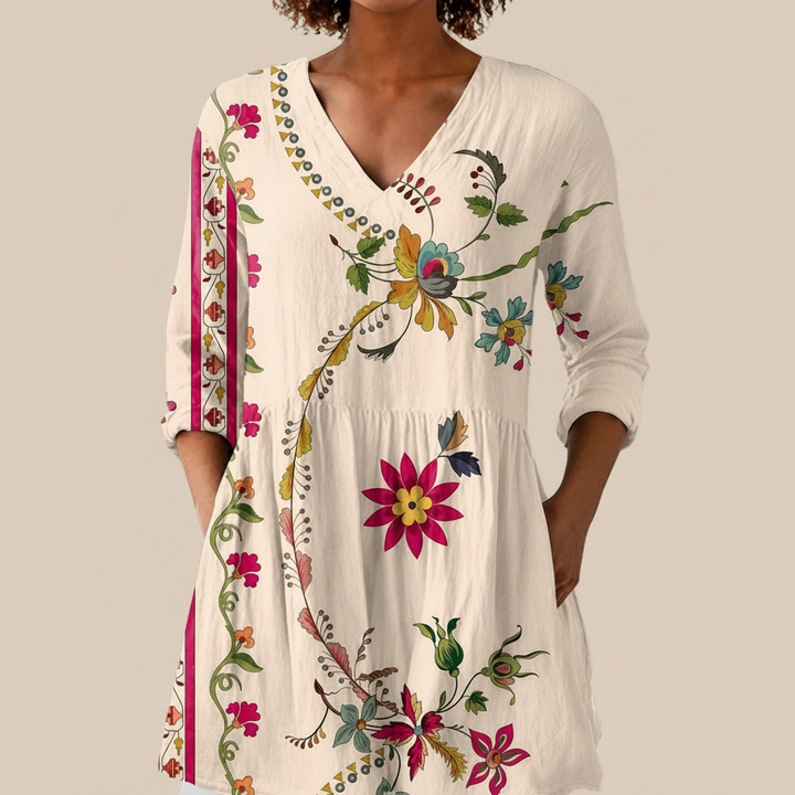 Aria - Blouse longue imprimée