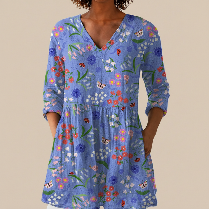 Amelie - Blouse longue imprimée